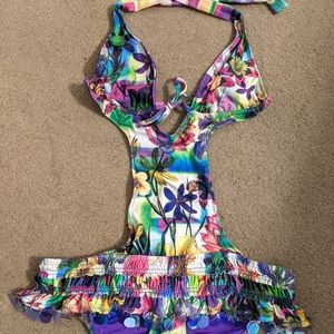 Becca botanical monokini swimsuit large